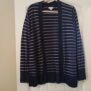 Navy blue and white Cardigan